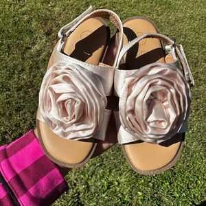 Cat & Jack Satin Floral Kids Sandals